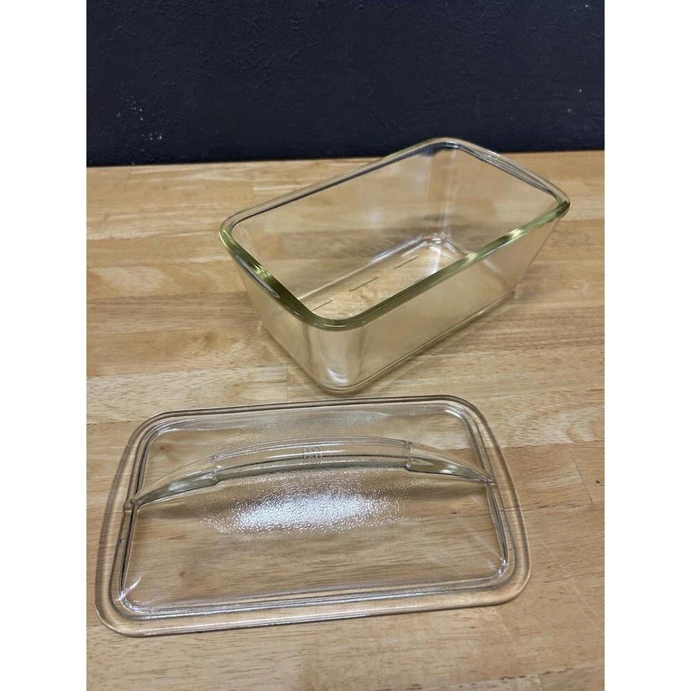 Vintage Pyrex Westinghouse Glass Refrigerator Dish Domed Lid 9x5 S9335 MCM